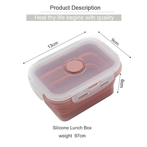 OEM Factory Amazon Ebay Supply Food Grade Material Lunch Box Silicone
