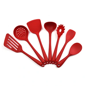 7Piece silicone kitchen accessories utensils set Heat-Resistant Non-Stick Cookware Sets Silicone Kitchen Cooking Utensils set