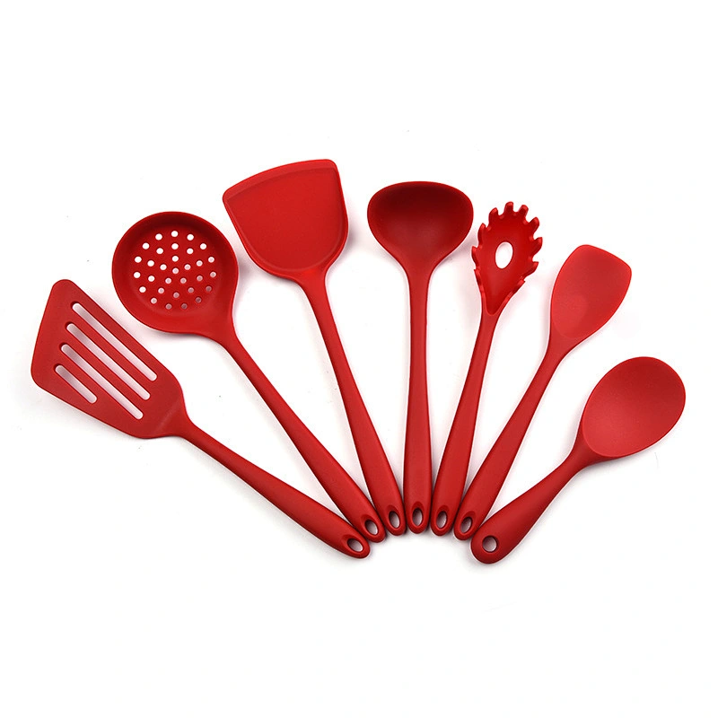 7Piece silicone kitchen accessories utensils set Heat-Resistant Non-Stick Cookware Sets Silicone Kitchen Cooking Utensils set