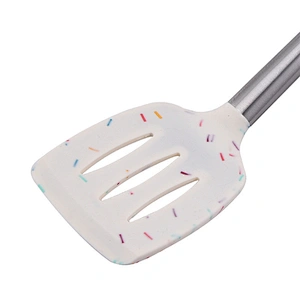 Silicone Kitchenware Cooking Utensils Set Non-stick Cookware Spatula Silicone Kitchen Utensil set with Stainless Steel Handle