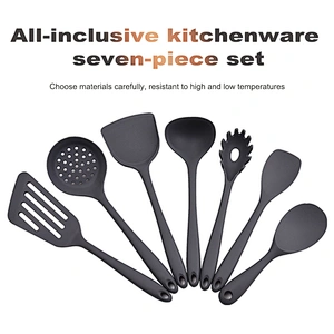 7Piece silicone kitchen accessories utensils set Heat-Resistant Non-Stick Cookware Sets Silicone Kitchen Cooking Utensils set