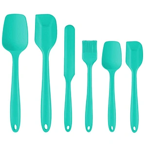 6 Piece spatulas silicone Heat Resistant Non Stick Silicone baking spatula Kitchen Utensils set Silicone Spatula Set
