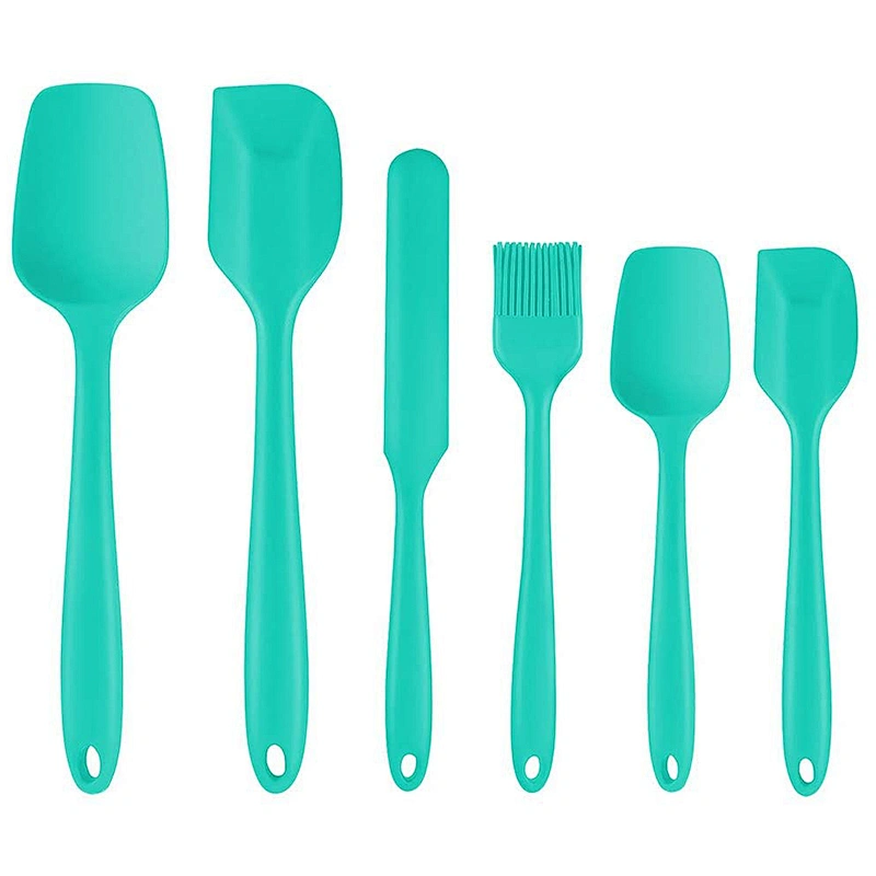 6 Piece spatulas silicone Heat Resistant Non Stick Silicone baking spatula Kitchen Utensils set Silicone Spatula Set