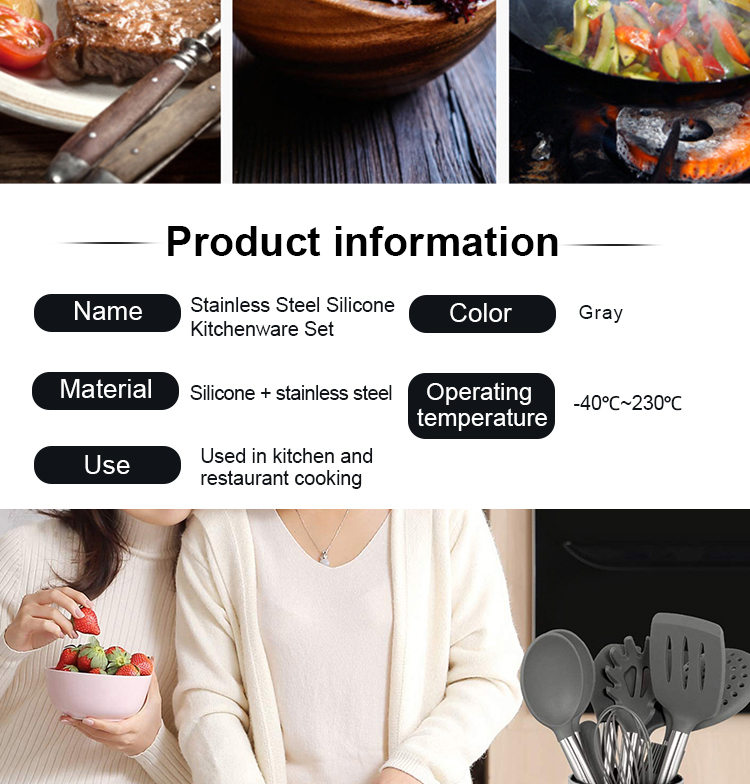 silicone kitchen utensil set