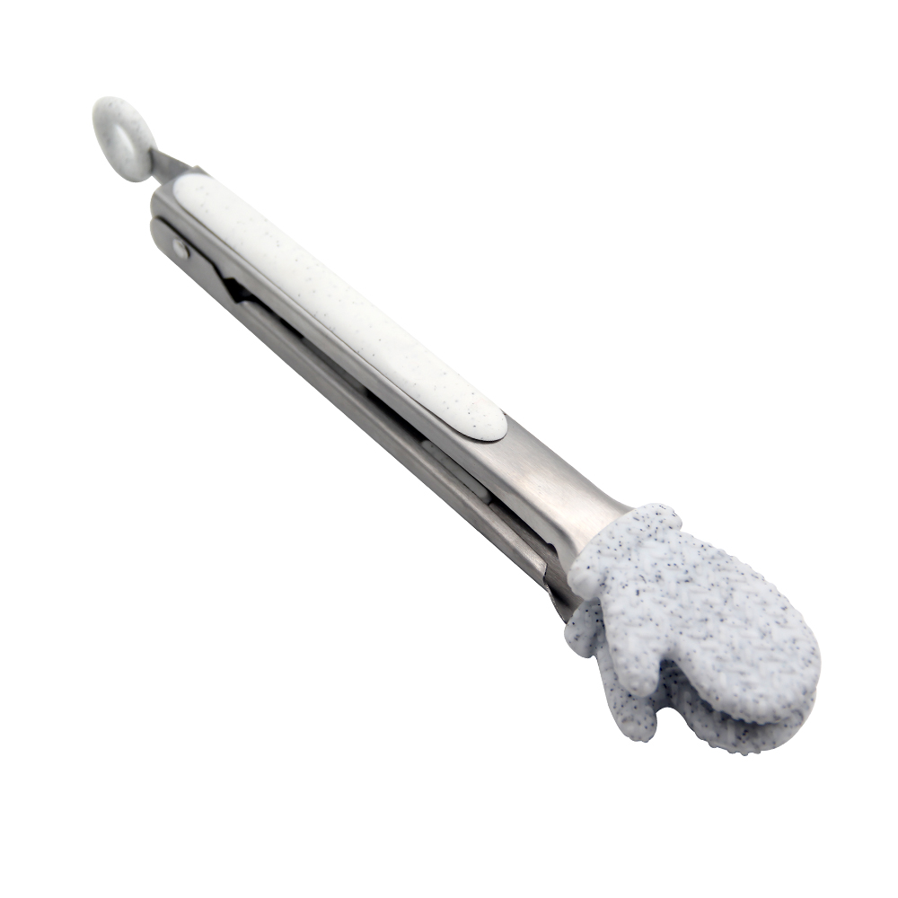 Food Tong Factory Supply Hand Shaped BBQ Cooking Tool Silicone Food Tong