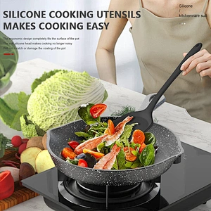 Heat Resistant Kitchen Utensils Gadgets Tools Set Nonstick silicone kitchen accessories Silicone Cooking Utensils Set
