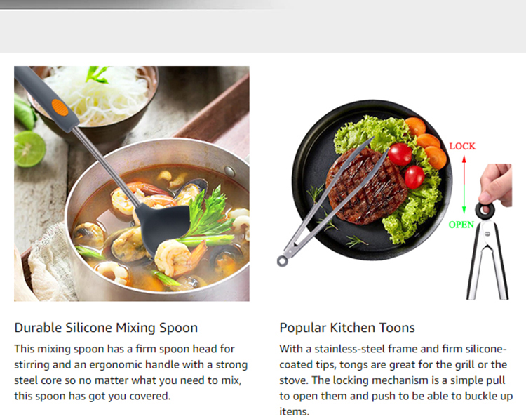 stainless steel cooking utensils set