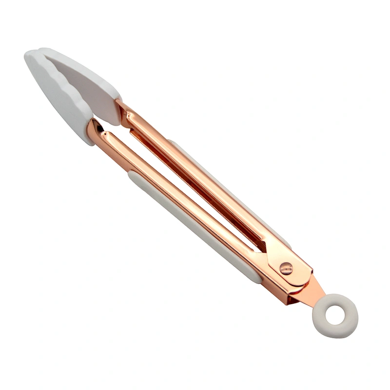 Wholesale Custom Logo Food Grade 430 Stainless Steel Handle Barbecue Grill BBQ Silicone Kitchen Food Tongs