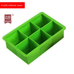 Silicone Ice Cube Tray Food Grade Reusable Elastic Model Used For Making Cake Cream Ice Cubes Freeze Mould Mold