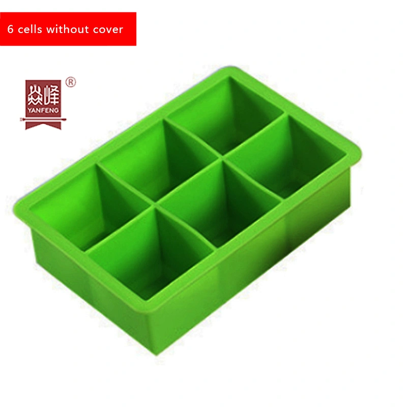 Silicone Ice Cube Tray Food Grade Reusable Elastic Model Used For Making Cake Cream Ice Cubes Freeze Mould Mold
