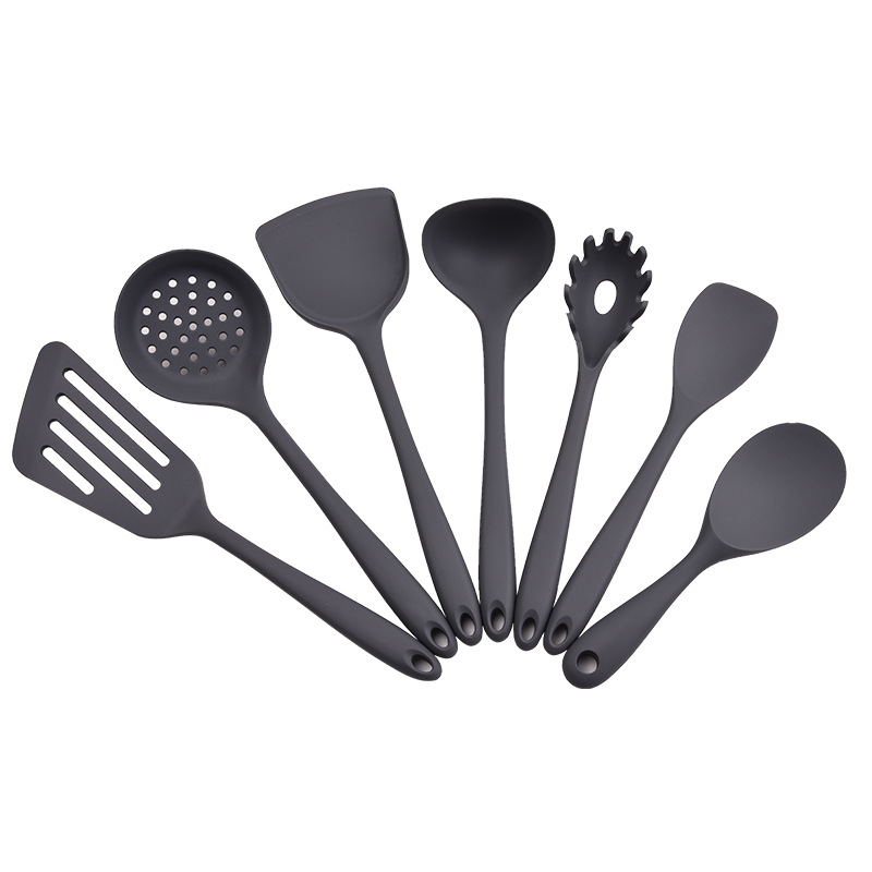 7Piece silicone kitchen accessories utensils set Heat-Resistant Non-Stick Cookware Sets Silicone Kitchen Cooking Utensils set