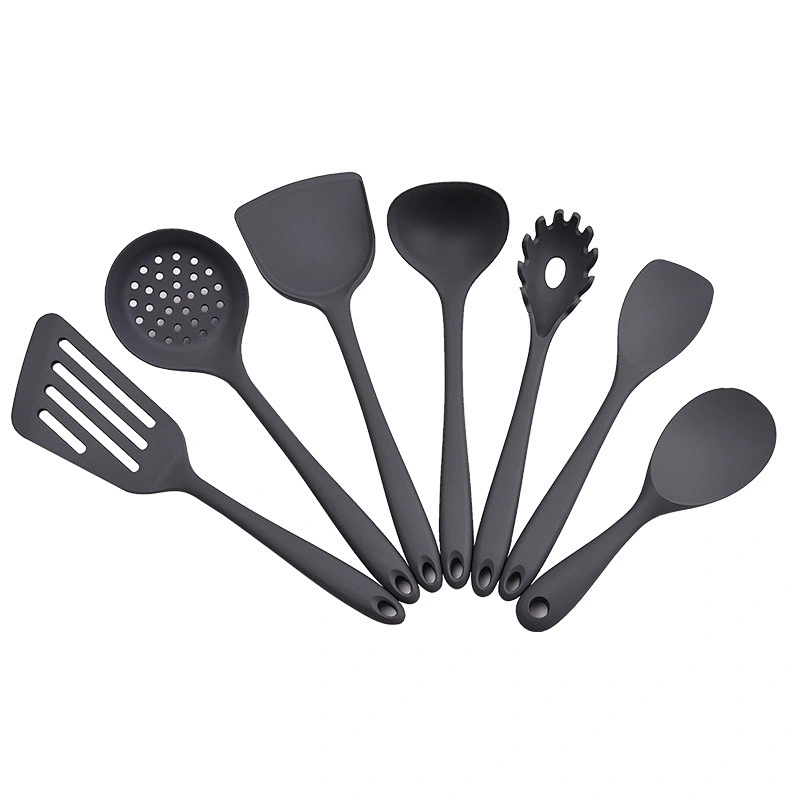 7Piece silicone kitchen accessories utensils set Heat-Resistant Non-Stick Cookware Sets Silicone Kitchen Cooking Utensils set