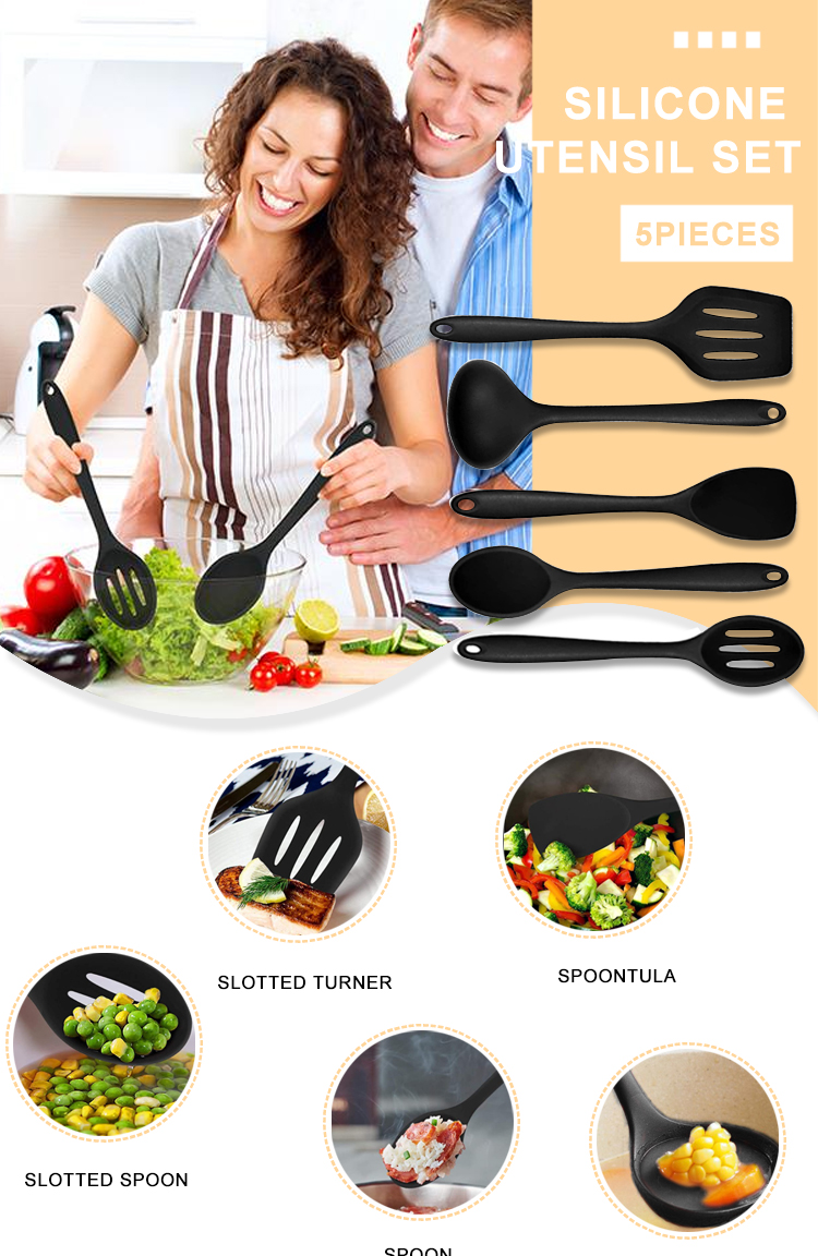 silicone kitchen utensil set