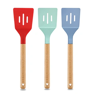 Amazon Hot Sale Food Grade Kitchen Turner Kitchen accessories Non-Stick heat resistant Cooking Utensils Silicone Turner