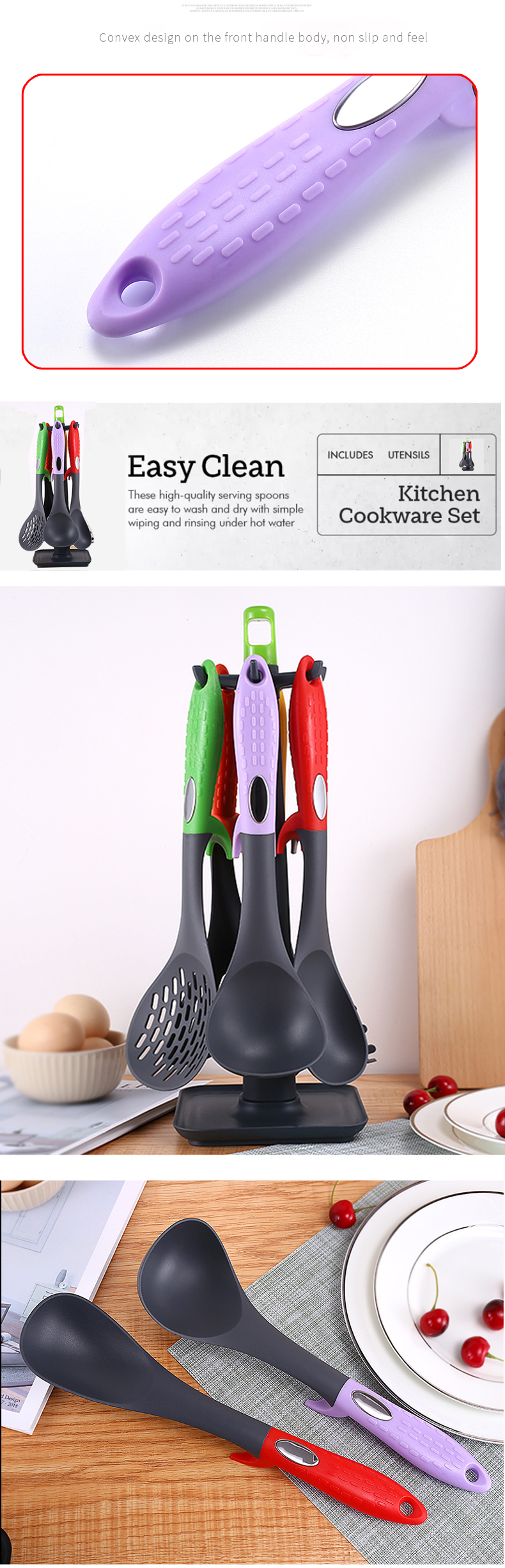nylon kitchen utensil set