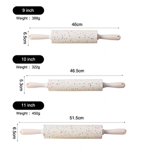 Kitchen Baking Tool DIY Silicone Rolling Pin non-stick Dough Rollers kitchen accessories Silicone Dough Roller