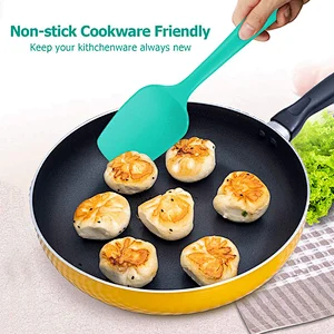 6 Piece spatulas silicone Heat Resistant Non Stick Silicone baking spatula Kitchen Utensils set Silicone Spatula Set