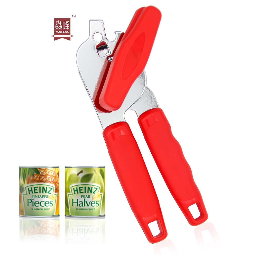 Wholesale Kitchen Gadget Red Color Stainless Steel Safety Manual Opener
