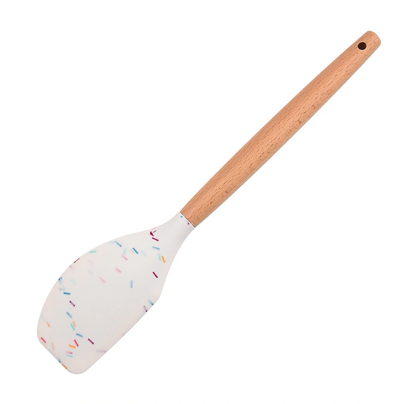 amazon top seller silicone kitchen utensils tool set cookware sets silicone cooking utensils with Wooden Handles