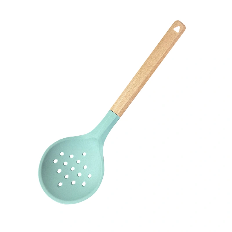 Kitchen Strainer Ladle Slotted Spoon High Heat Resistant Non Stick Cooking Slotted Skimmers For Draining & Frying
