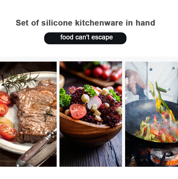 white silicone cooking utensils