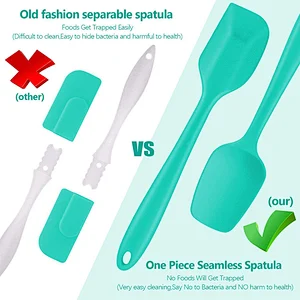 6 Piece spatulas silicone Heat Resistant Non Stick Silicone baking spatula Kitchen Utensils set Silicone Spatula Set
