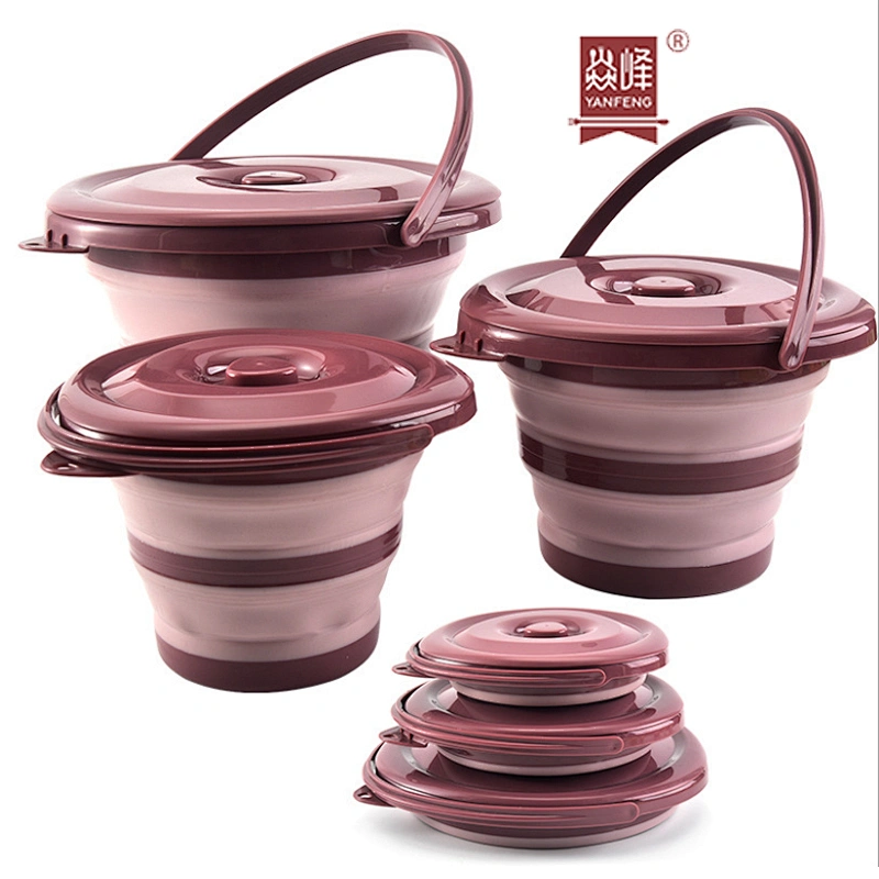 Silicone Folding Bucket for Fishing Retractable Silicone Bucket Car Wash Outdoor Portable Barrel Bathroom Kitchen Camp Bucket