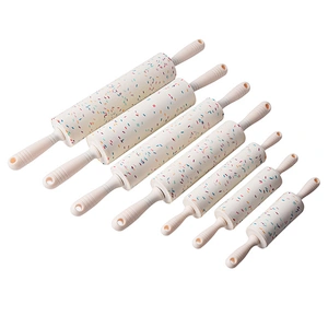 Kitchen Baking Tool DIY Silicone Rolling Pin non-stick Dough Rollers kitchen accessories Silicone Dough Roller