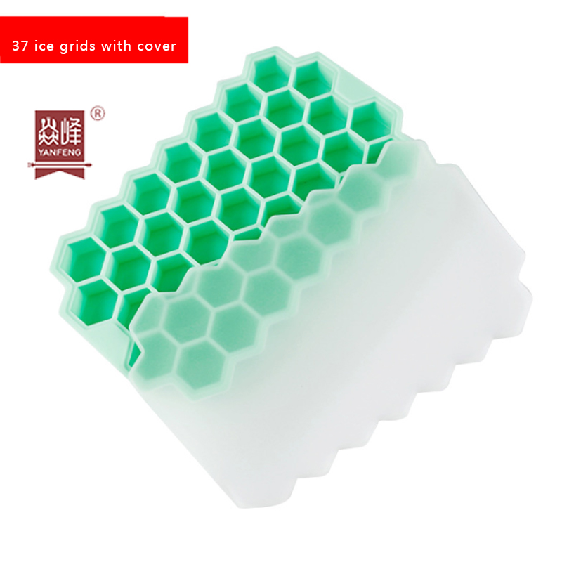 Silicone Ice Cube Tray Food Grade Reusable Elastic Model Used For Making Cake Cream Ice Cubes Freeze Mould Mold