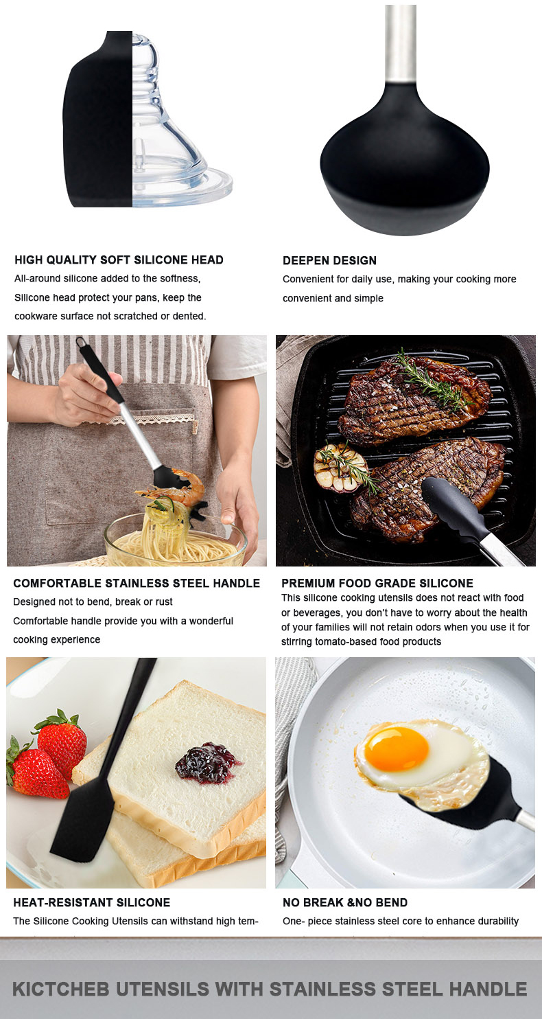 stainless steel cooking utensils set