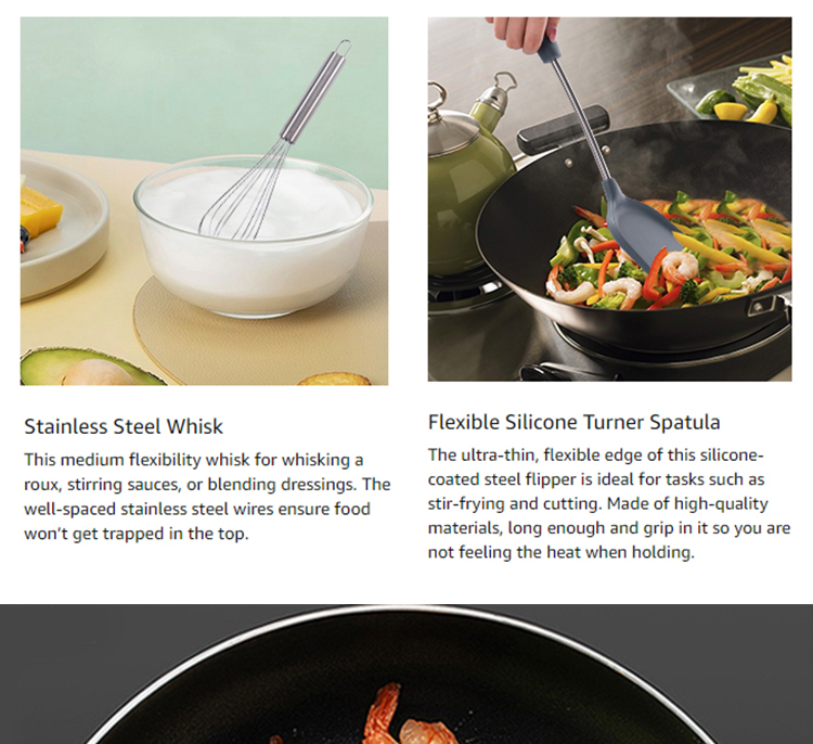 stainless steel cooking utensils set