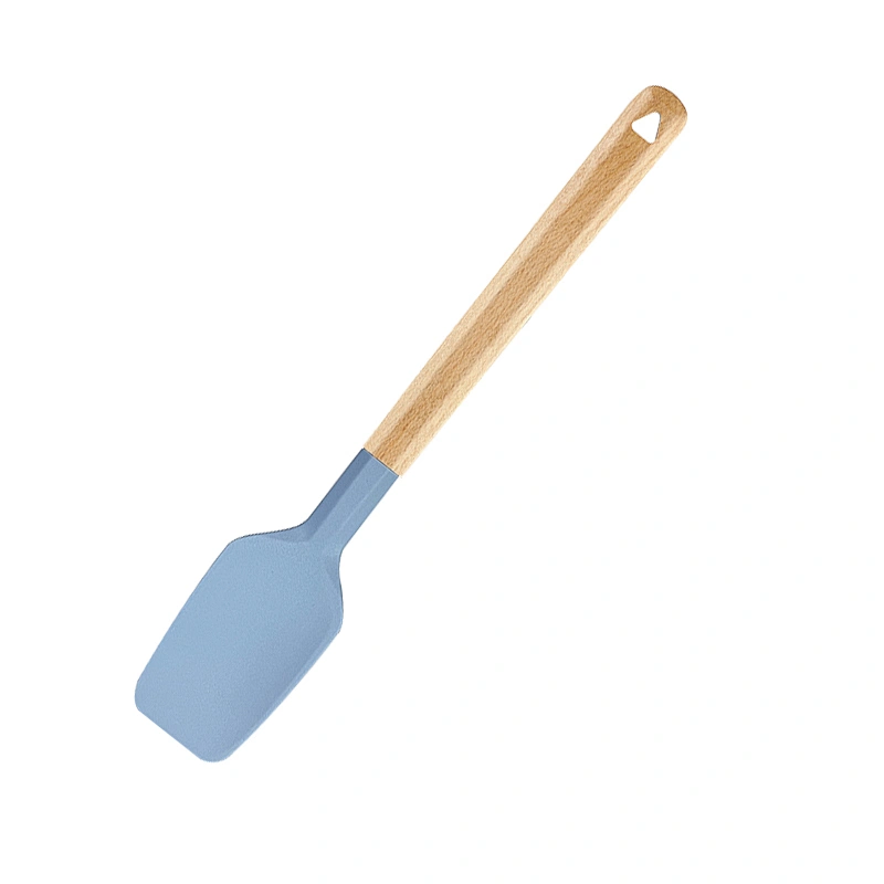 Amazon Hot Selling Kitchen Baking Tools Mixing Shovel Nonstick Heat Resistant Silicone Cooking Spoon Spatula Spoon
