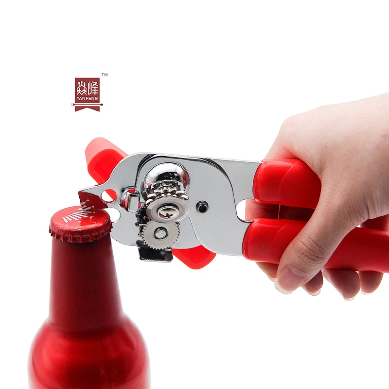 Wholesale Kitchen Gadget Red Color Stainless Steel Safety Manual Opener