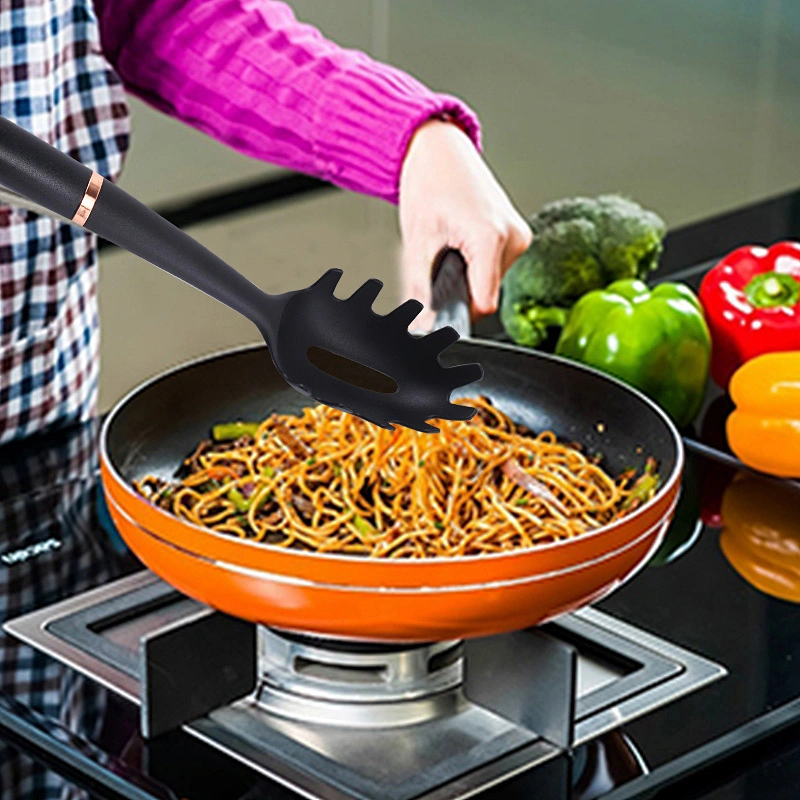 Kitchen Accessories Nylon Pasta Fork Turner Spoon Ladle Spatula Shovel Nylon Kitchen Cookware Tools Kitchen Cooking Utensils Set