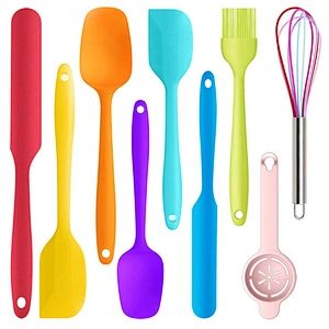 12 Piece Heat Resistant Silicone Spatula Baking Tool Kitchen Spatulas Silicone Spatula Set
