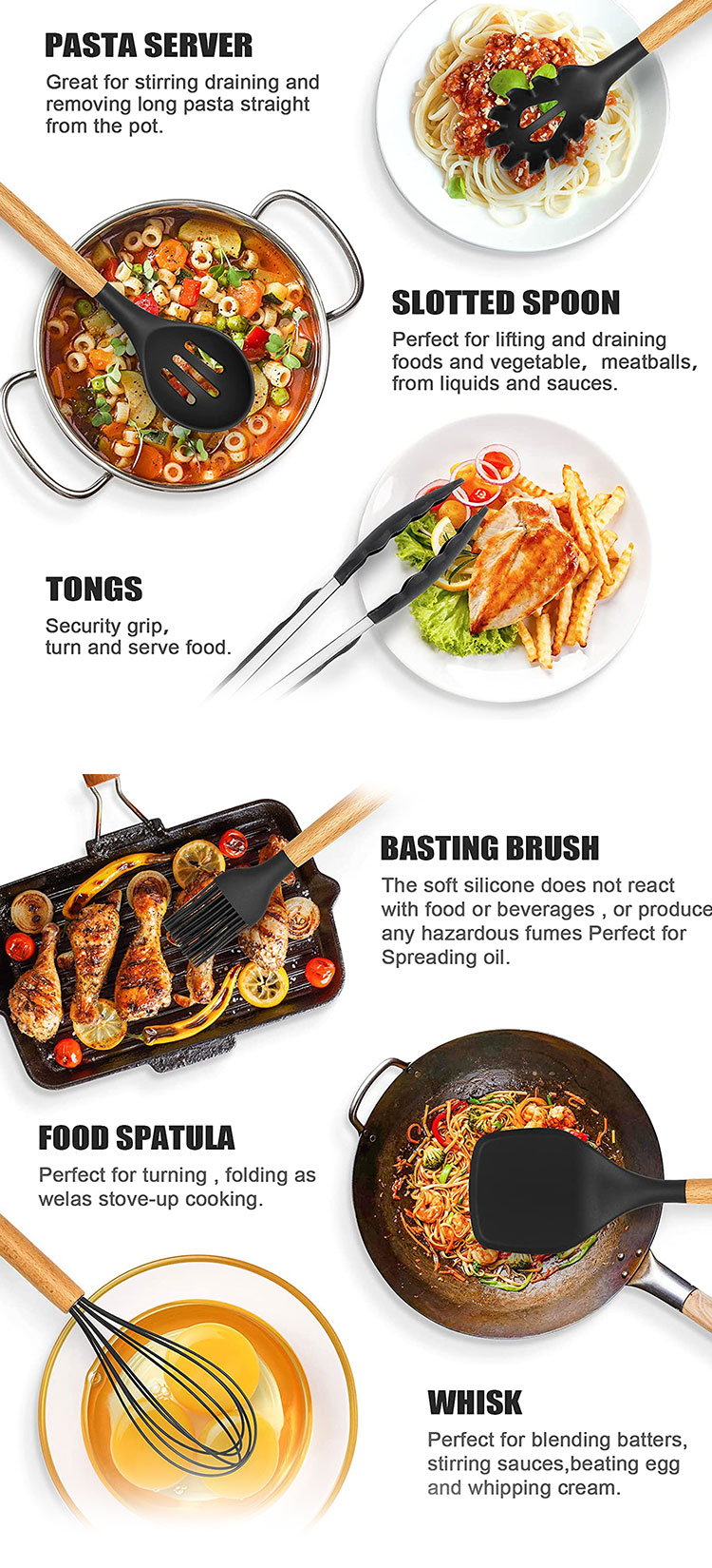 silicone cooking utensils