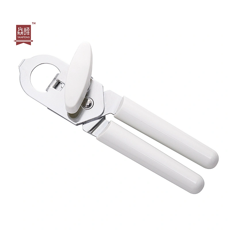 Portable White Stainless Steel Can Opener with High Quality 3 in 1 Versatile Can Opener