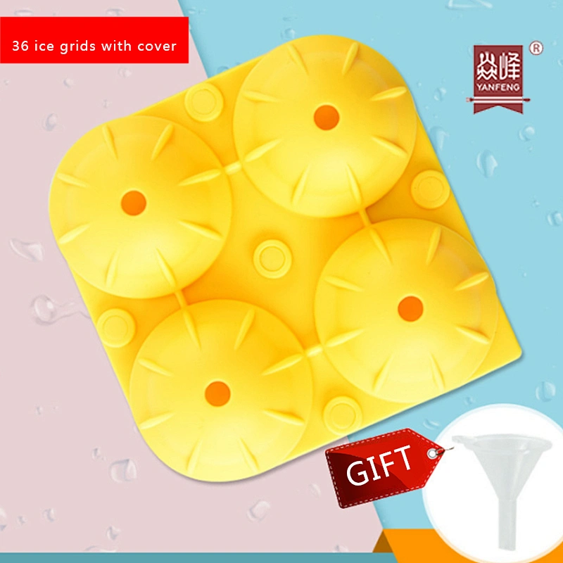 Silicone Ice Cube Tray Food Grade Reusable Elastic Model Used For Making Cake Cream Ice Cubes Freeze Mould Mold