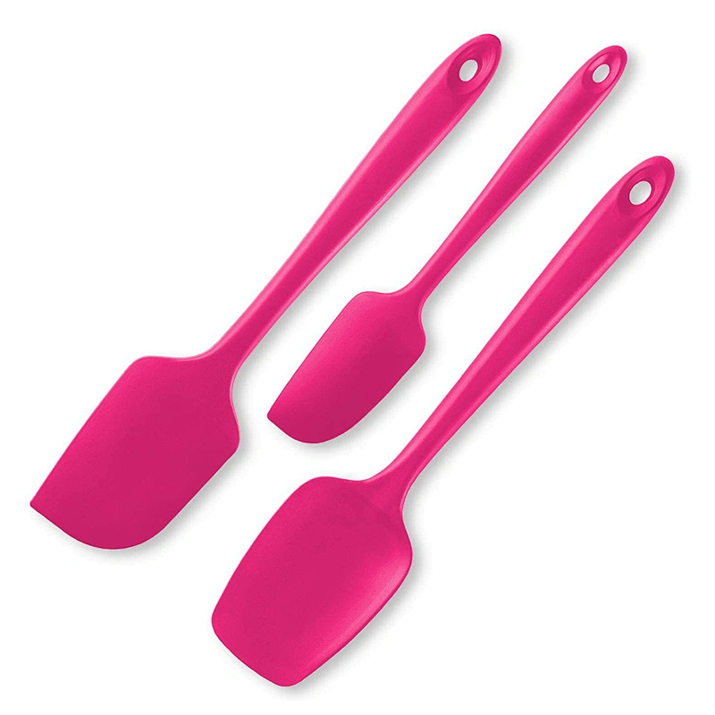 3 Piece Silicone Spatula Set Kitchen Gadget Non Scratch Scraper Spatulas Cookware set Heat Baking Silicone Kitchen Utensil Set