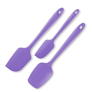 3 Piece Silicone Spatula Set Kitchen Gadget Non Scratch Scraper Spatulas Cookware set Heat Baking Silicone Kitchen Utensil Set