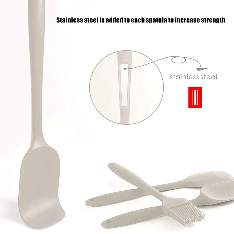 12 Piece Heat Resistant Silicone Spatula Baking Tool Kitchen Spatulas Silicone Spatula Set