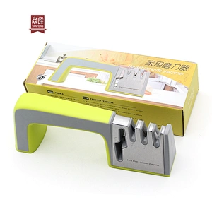 New Arrival Professional Smart Kitchen Tool 4 in 1 Mini Knife Sharpener with 4 Stage
