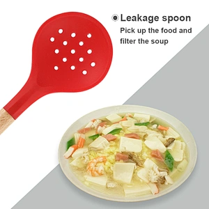 Kitchen Strainer Ladle Slotted Spoon High Heat Resistant Non Stick Cooking Slotted Skimmers For Draining & Frying