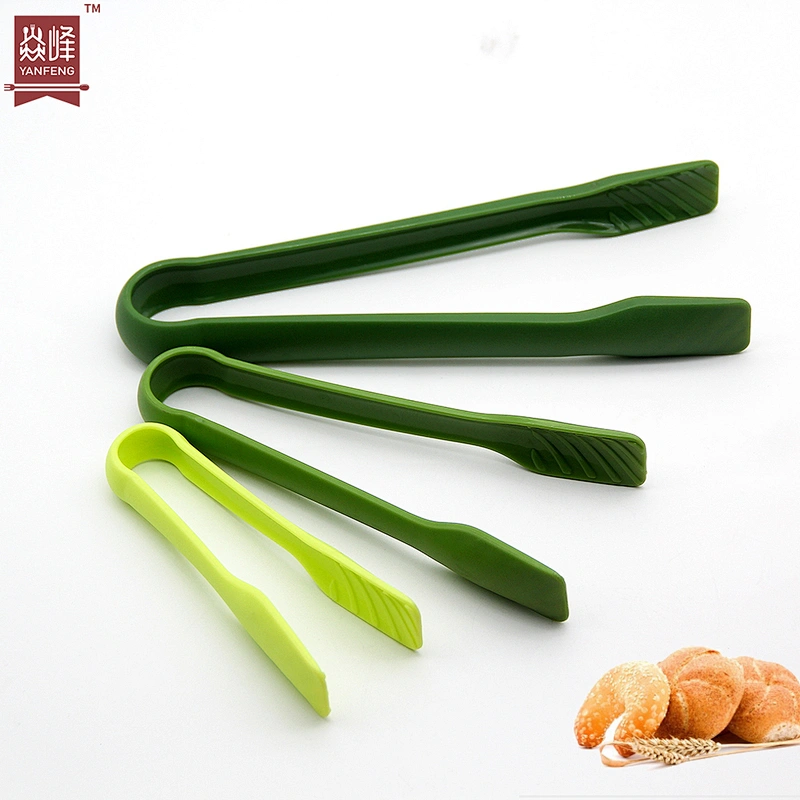 YF High Quality Plastic Food Serving Tongs Multi Usage Kitchen Gadgets Plastic Bread Salad Food Tongs