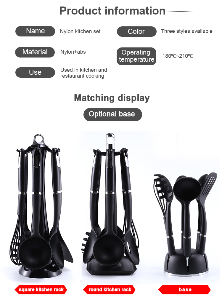 nylon cooking utensils set