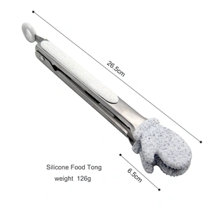 Food Tong Factory Supply Hand Shaped BBQ Cooking Tool Silicone Food Tong