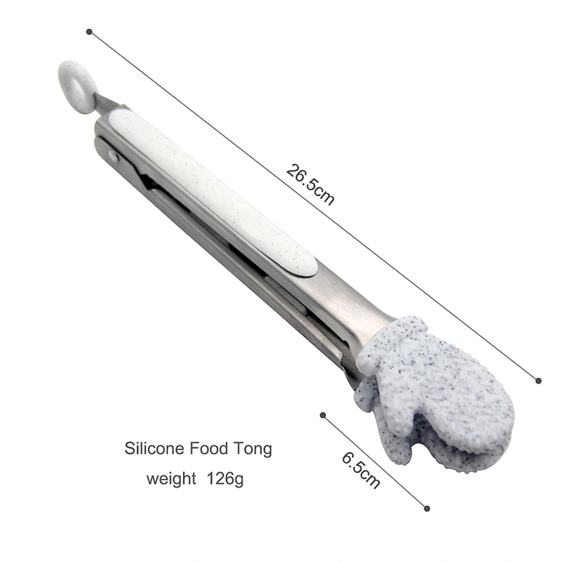 Food Tong Factory Supply Hand Shaped BBQ Cooking Tool Silicone Food Tong