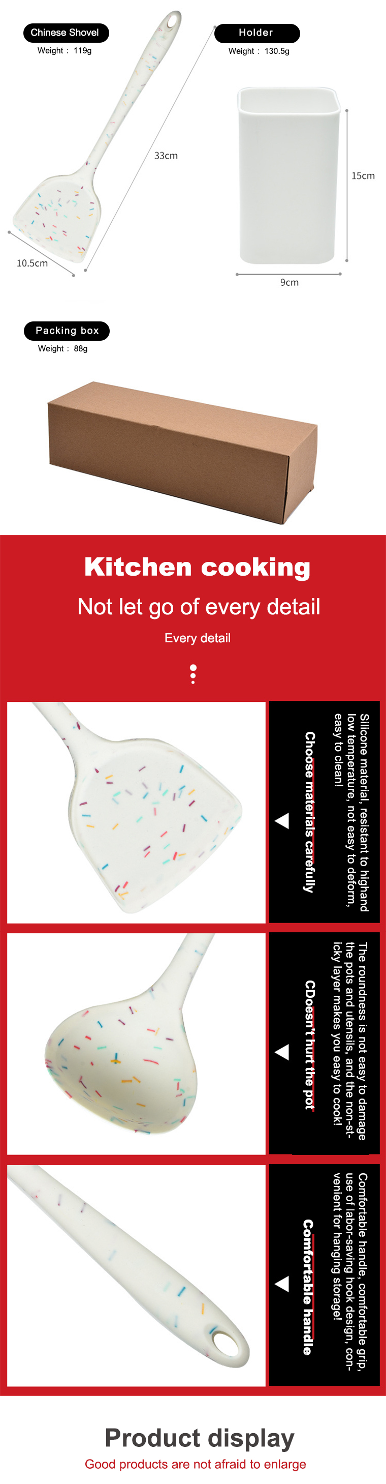 silicone kitchen utensil set
