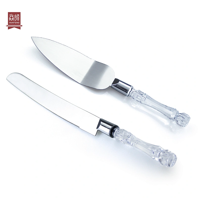 YF Wholesale friendly elegant stainless steel cheese knife for dinner party bread cheese knife set