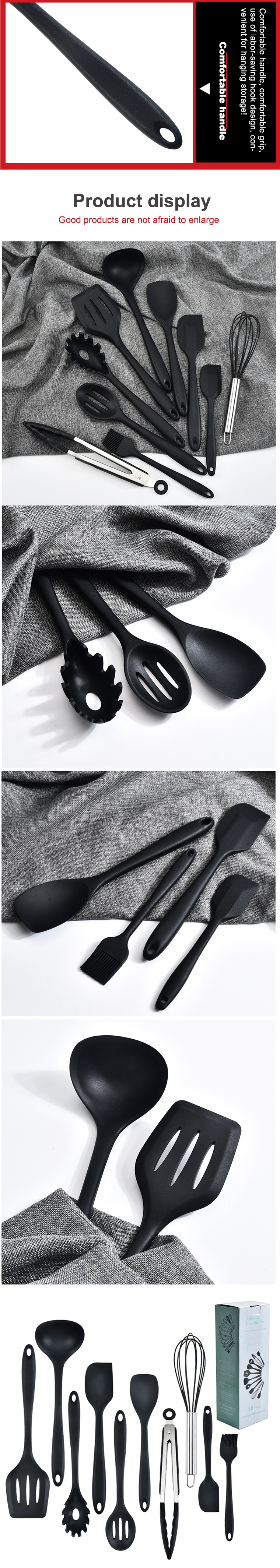 silicone kitchen utensil set
